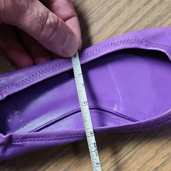 Tory Burch Violet Flats with Gold Emblem - Picture 8 of 9